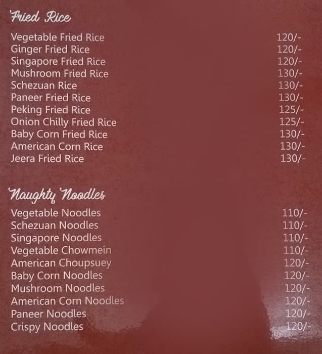 Gokul Veg menu