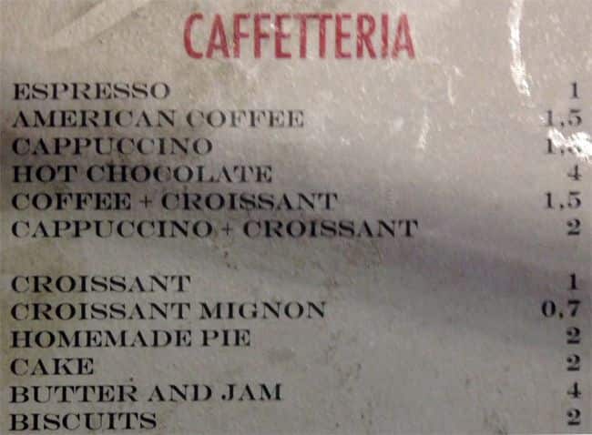 Menu di The Corner Bistreet 