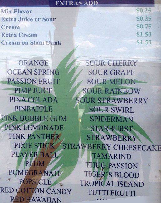 Chicken House menu