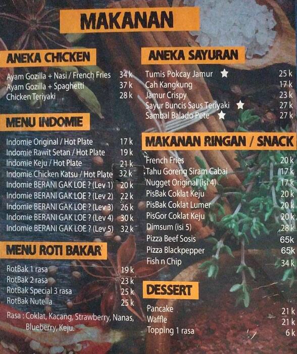 Javatic Cafe Resto Menu Menu For Javatic Cafe Resto Jagakarsa Jakarta