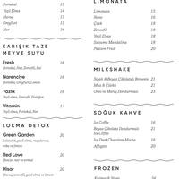 Lokma Menu Menu Untuk Lokma Rumeli Hisari Merkez Istanbul
