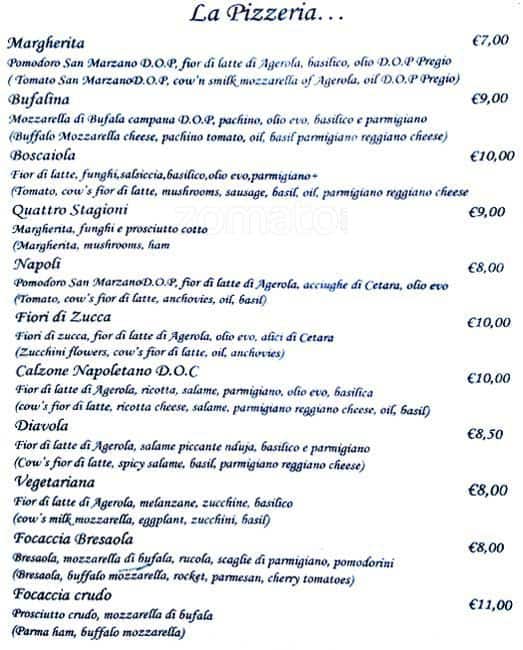 Menu di Terrazza Barberini 