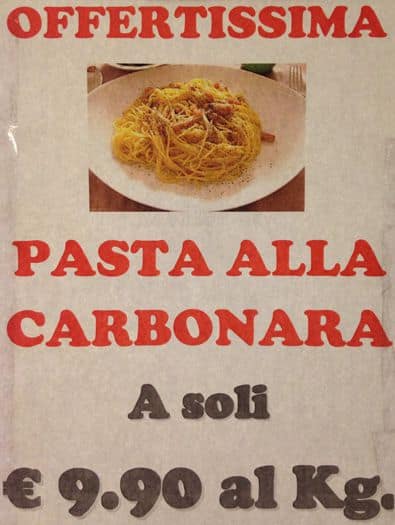 Menu di Bontà Più 