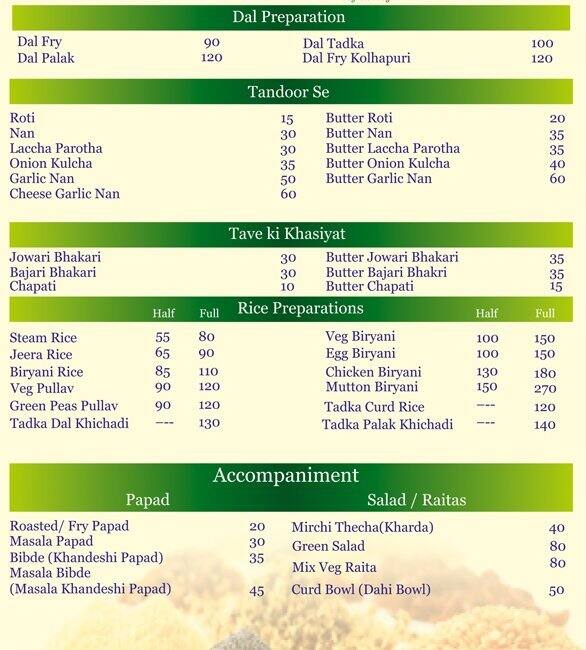 Menu at The Spice Junction(Khass Khandeshy), Pune, Aundh Hinjewadi road