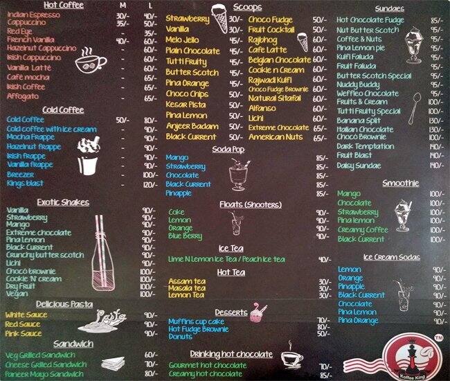 Koffee King Menu, Menu for Koffee King, Vijay Nagar, Indore Zomato