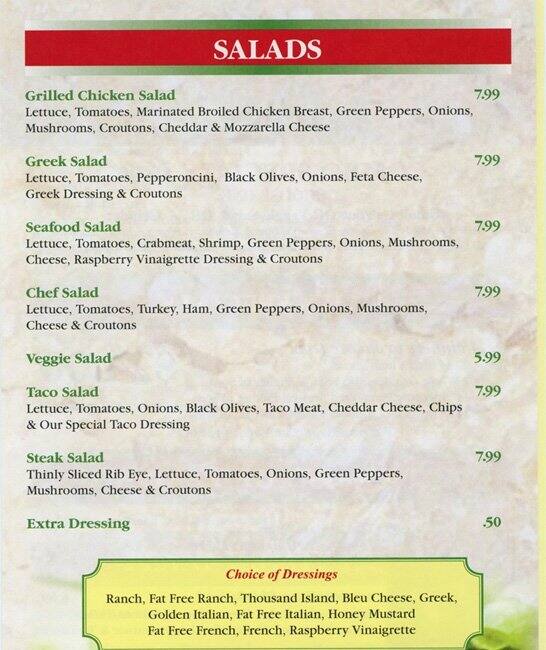 Mancino's Pizza & Grinders Menu Urbanspoon/Zomato