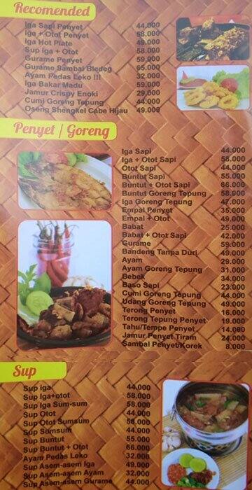 Warung Leko Menu Menu For Warung Leko Gajah Mada Jakarta Zomato