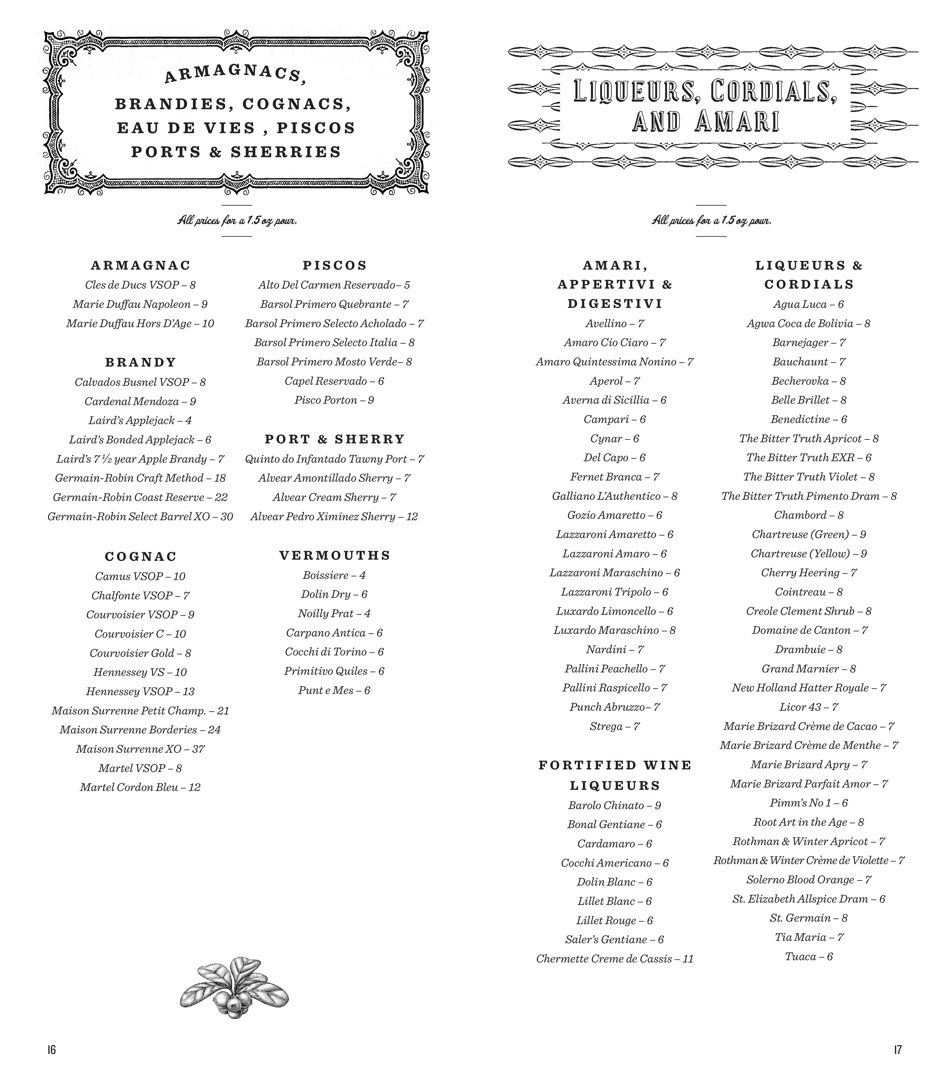 Menu at The Sugar House pub & bar, Detroit