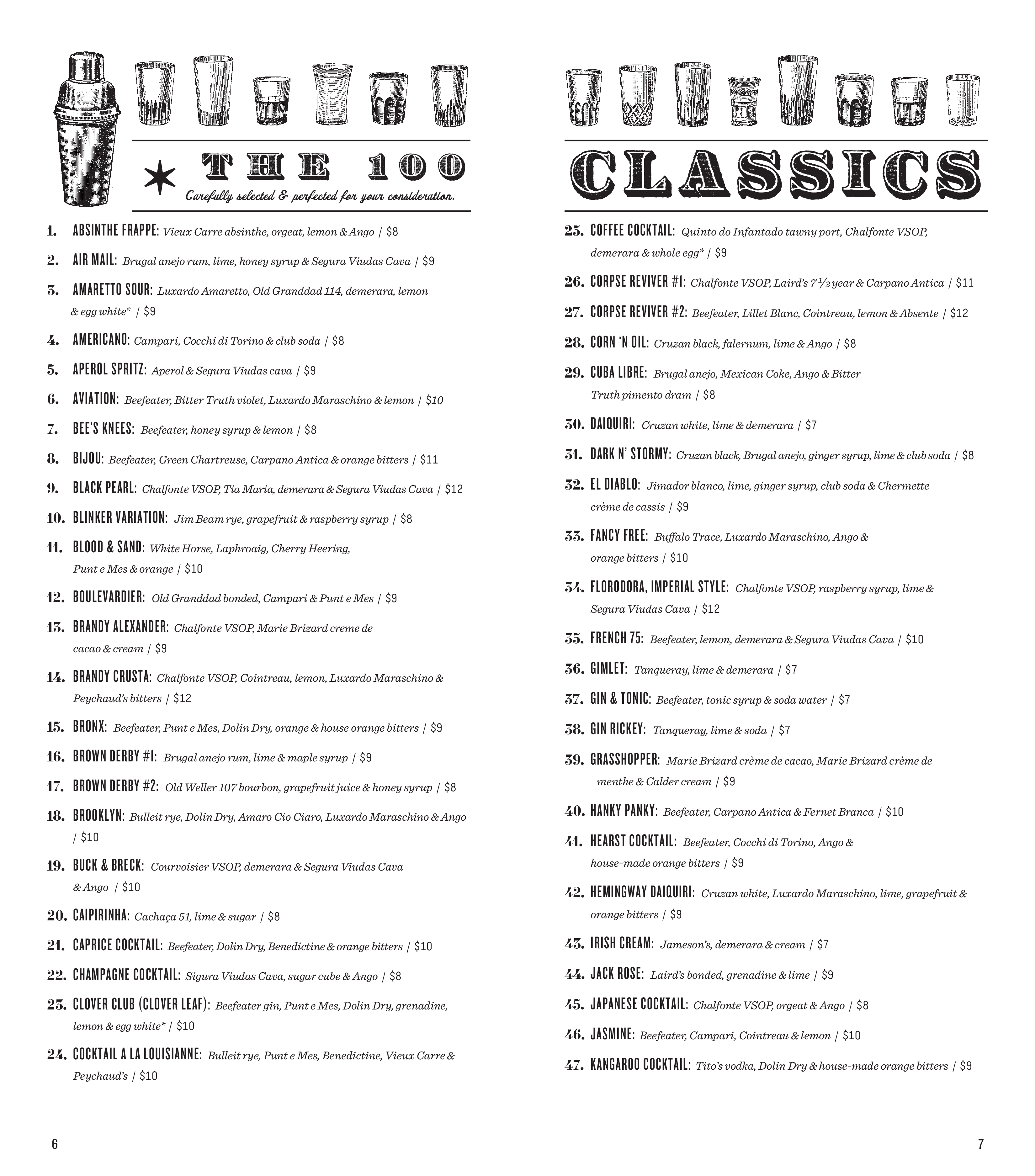 Menu at The Sugar House pub & bar, Detroit