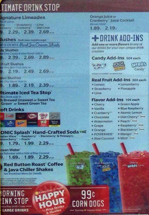 Sonic Drive-in Menu, Menu for Sonic Drive-in, Elverson, Chester County - Urbanspoon/Zomato