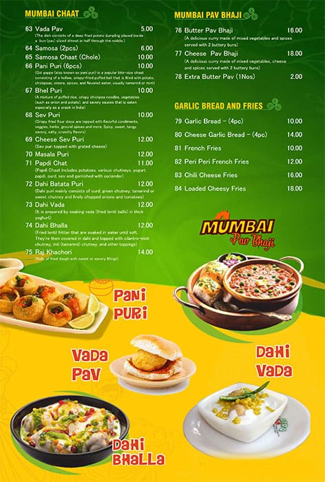 Dosa plaza store menu