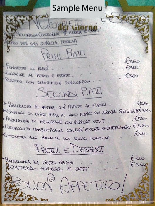 Menu di Luca's Cafe' 