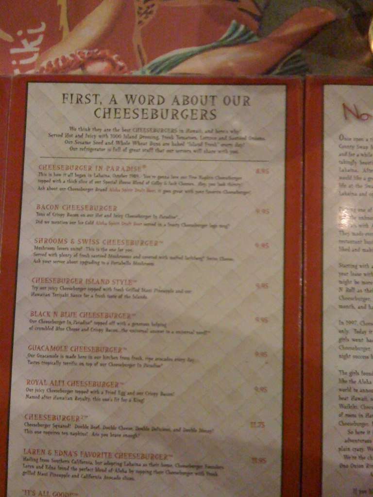 cheeseburger in paradise on Cheeseburger In Paradise Lahaina Rest Of Hawaii Zomato