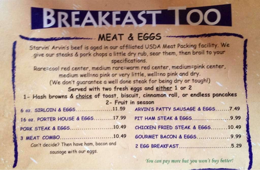 Menu at Pufferbelly Station Restaurant, Grand Junction