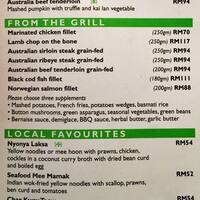 Lemon Garden Cafe Shangri La Menu