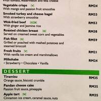 Lemon Garden Cafe Shangri La Menu