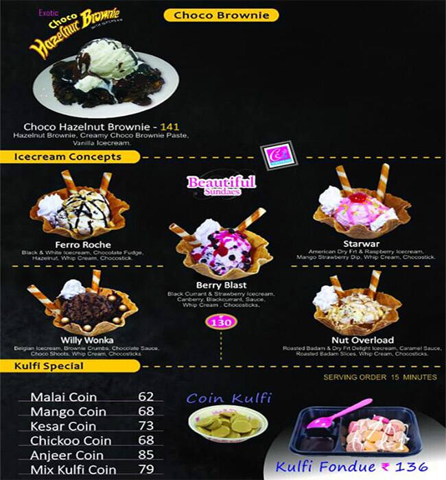 Cream Chills Menu, Menu for Cream Chills, Naupada, Thane West, Thane ...