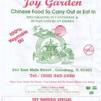 Joy Garden Menu Menu For Joy Garden Galesburg Galesburg