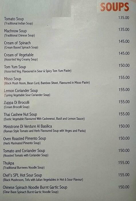 Heritage Kitchen menu