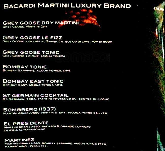 Menu di 55 Bistrot 