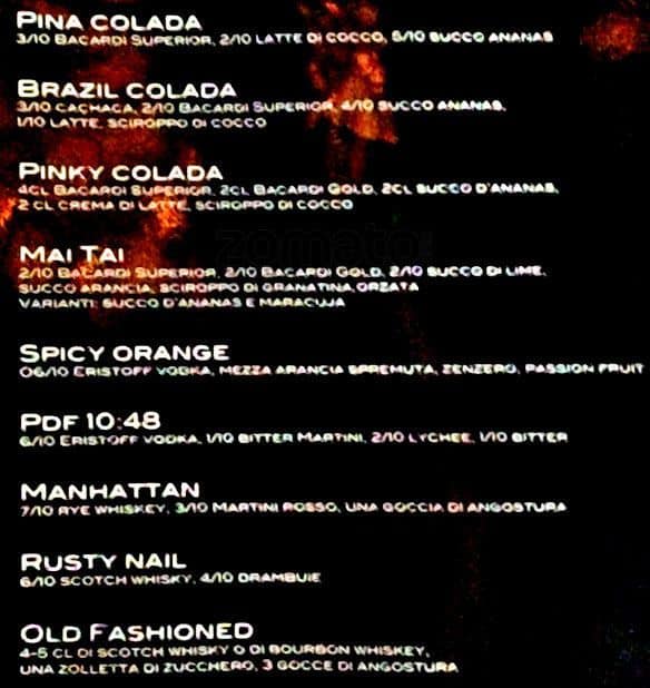 Menu di 55 Bistrot 