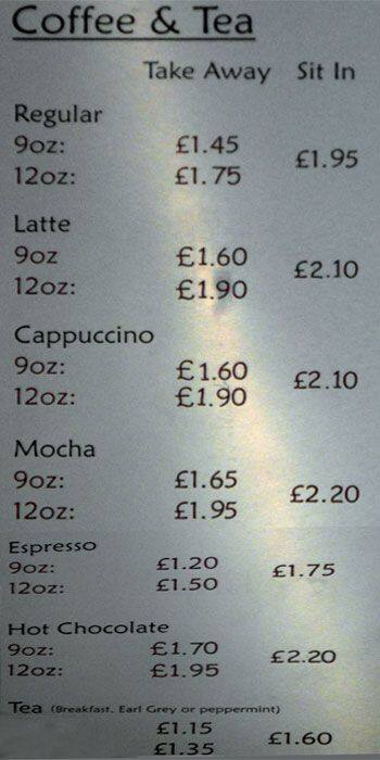 Nikki's menu