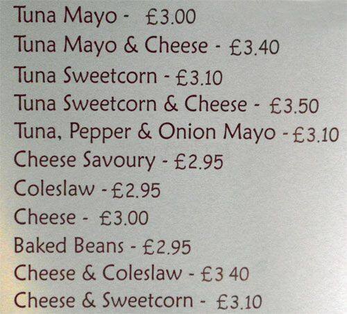 Nikki's menu