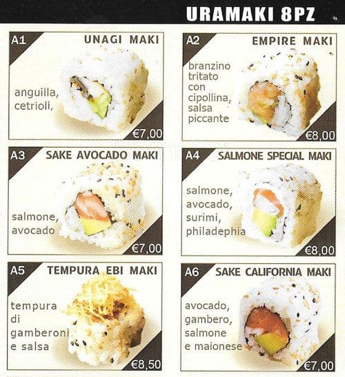 Menu di Mitsui RAMEN San Gregorio 