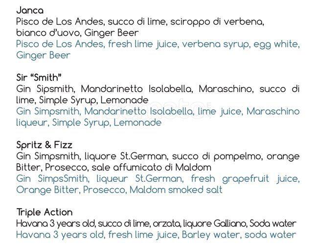 Liquid Garden Speisekarte