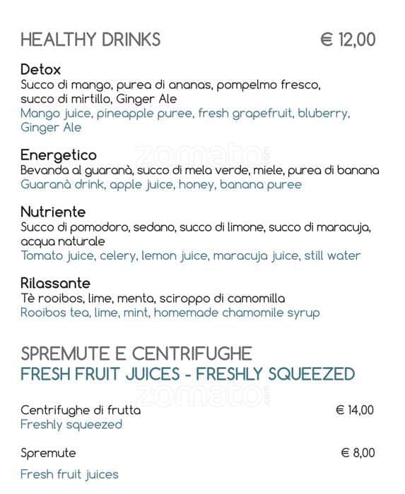 Liquid Garden Speisekarte