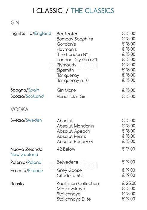 Liquid Garden Speisekarte