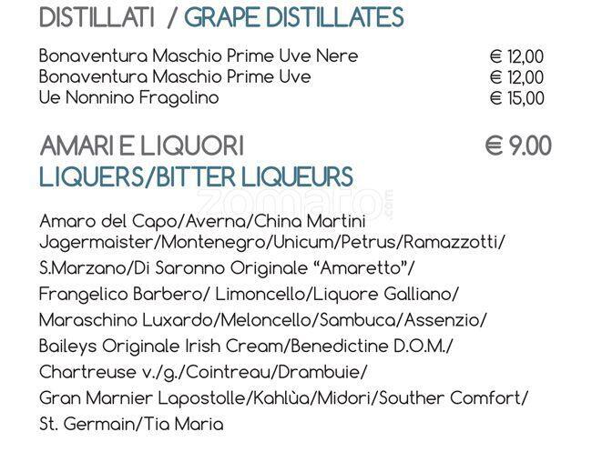 Liquid Garden Speisekarte