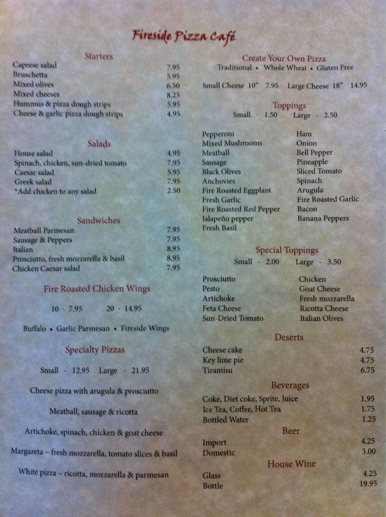 port ludlow fireside restaurant menu