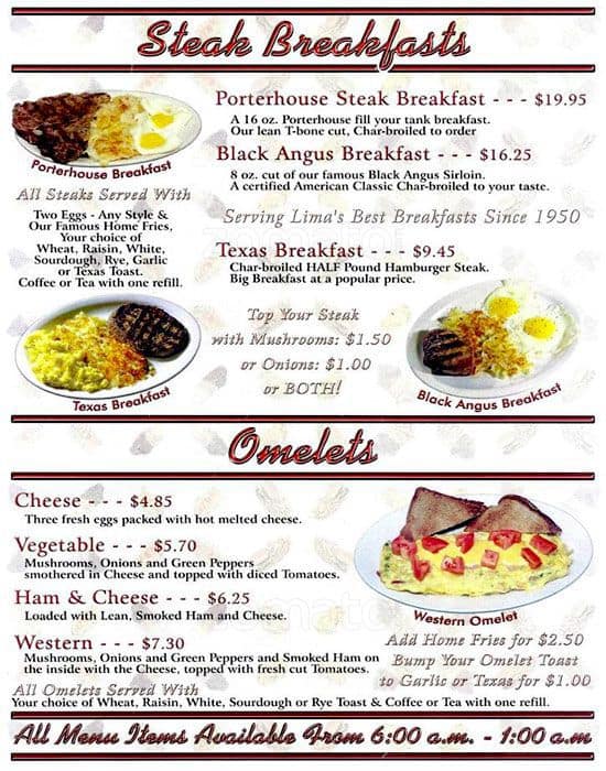 Lombardo's Cafe Menu, Menu for Lombardo's Cafe, Lima, Lima - Urbanspoon ...