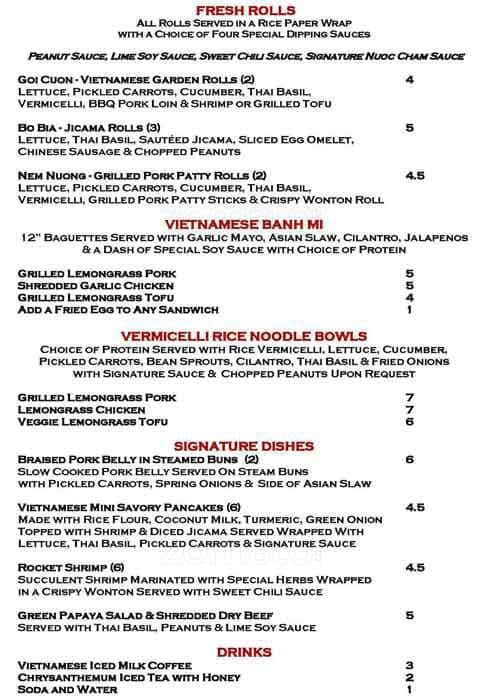 Dolicious menu