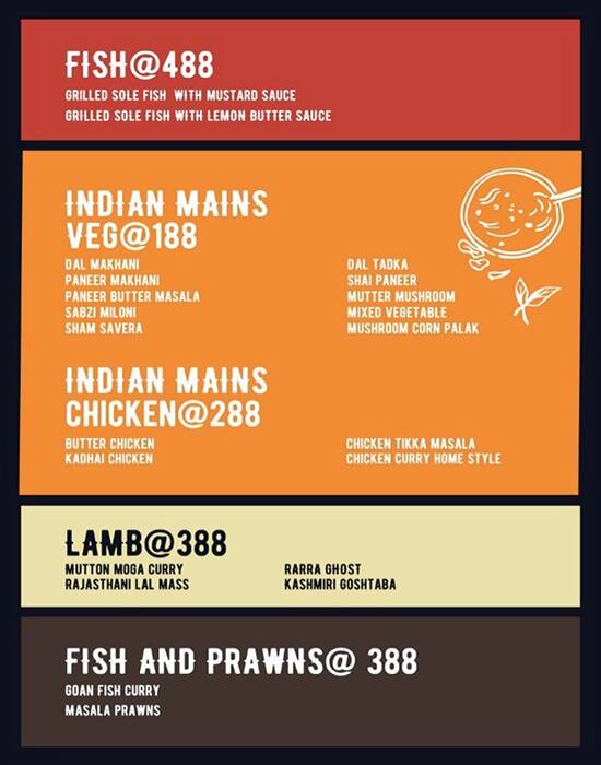 Sikkim House menu