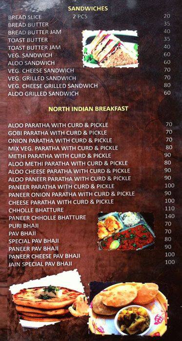 Karni's Beach Shack menu