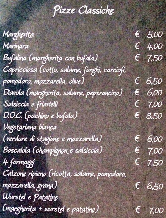 Menu di Ristorante Al Cancelletto 