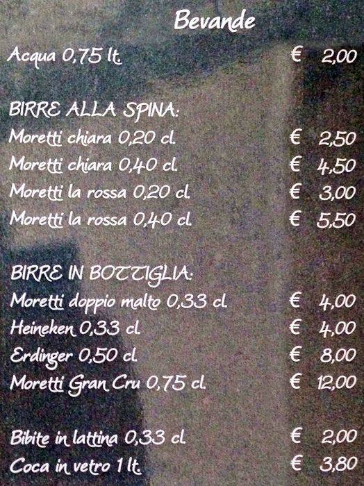 Menu di Ristorante Al Cancelletto 