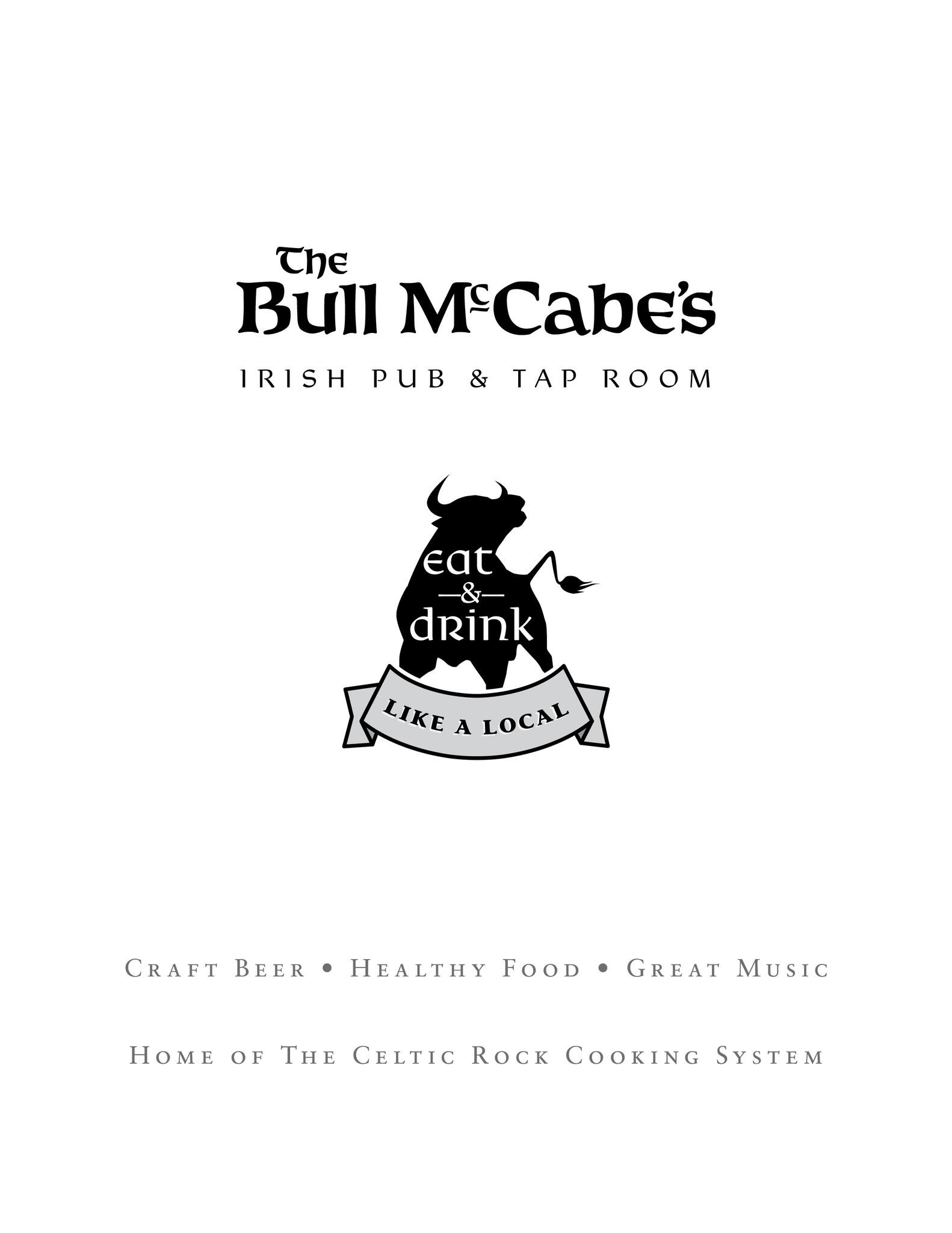 Bull McCabe's Irish Pub & Tap Room Menu Urbanspoon/Zomato