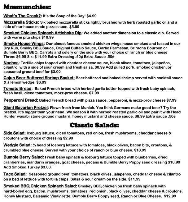 Menu at Fat Head's Brewery restaurant, Middleburg Heights
