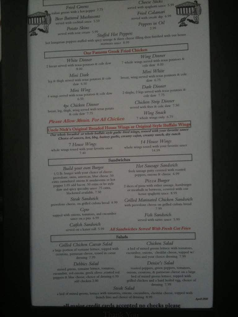 Buena Vista Cafe Menu, Menu for Buena Vista Cafe, Warren, Youngstown ...