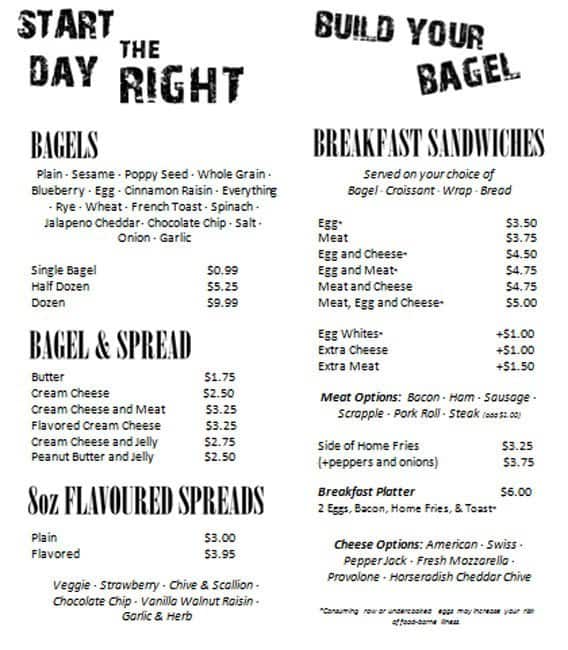 Keystone Bagels Menu, Menu for Keystone Bagels, Levittown, Bucks County
