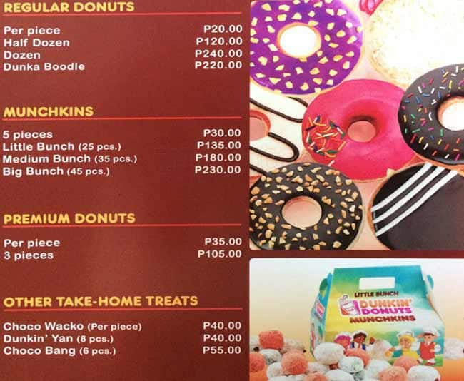 Updated Dunkin Donuts Menu Prices Philippines 2023 Fh 44 Off 8185