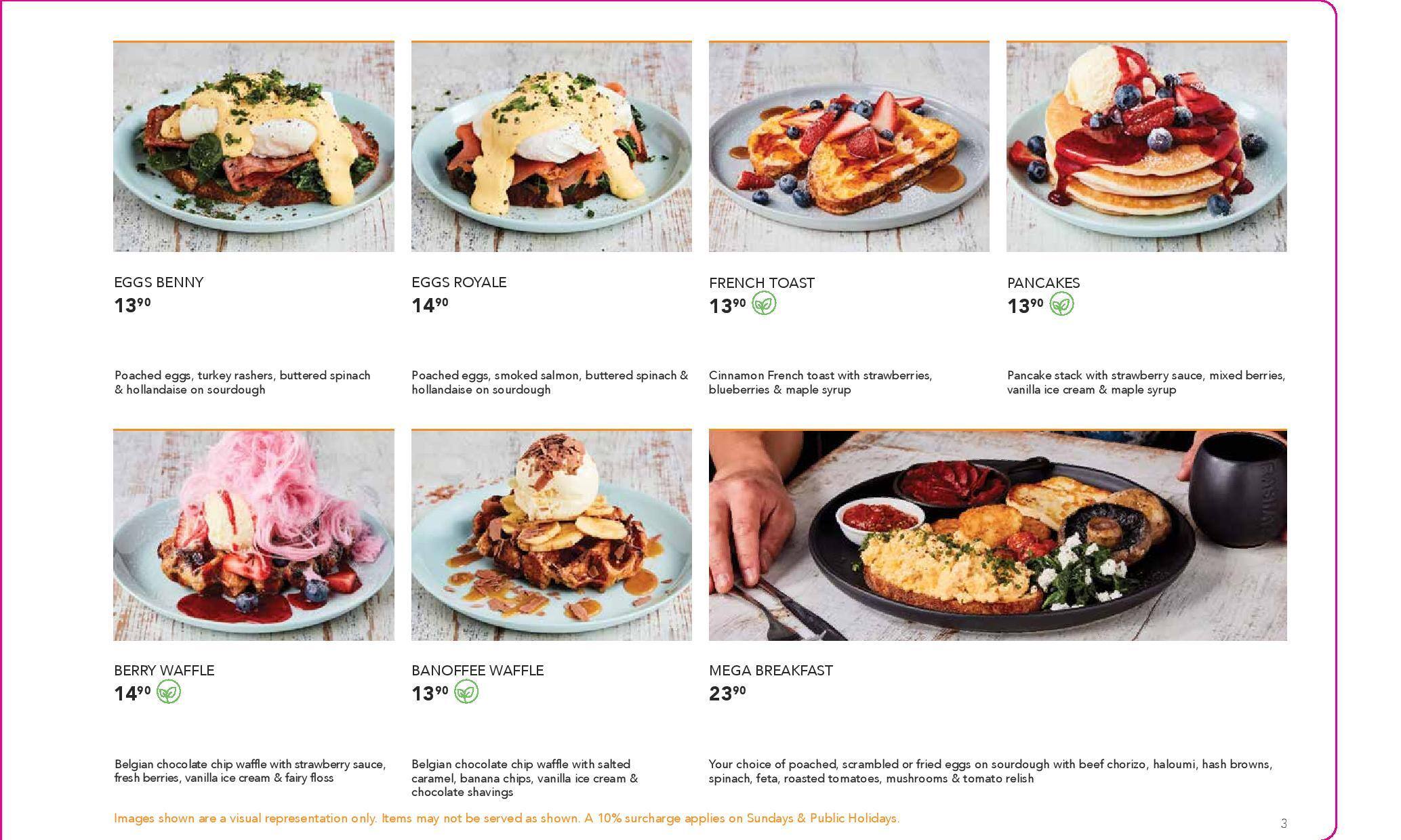 Menu at Rashays restaurant, Liverpool, 339 Hume Hwy