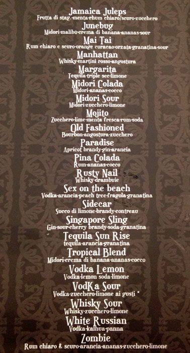 Menu di Tickles Cafè 