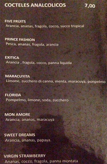 Menu di Prince Cafè 