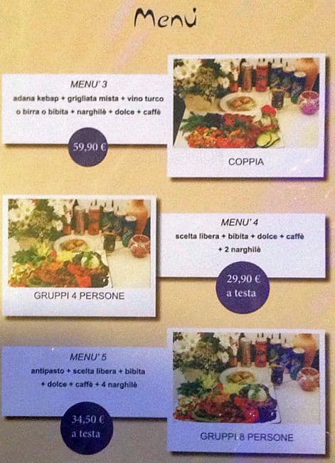 Menu di Pasha Palace Shisha Bar 