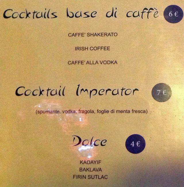 Menu di Pasha Palace Shisha Bar 