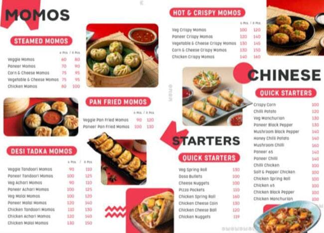 Momo Street menu